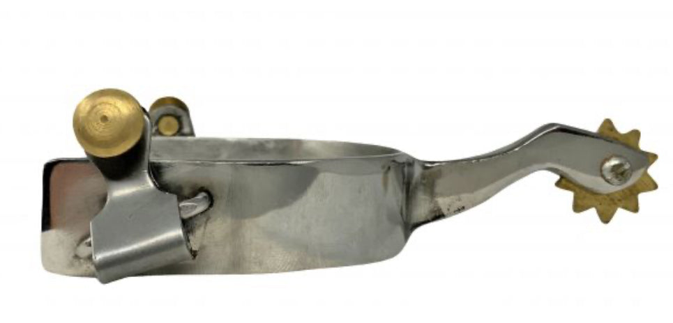 Stainless Steel Western Men’s Spurs