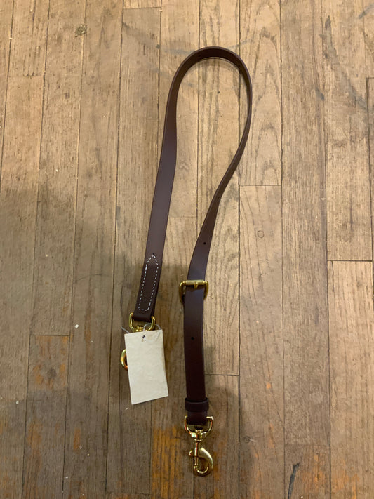 1 IN ADJUSTABLE DELUXE BIOTHANE BROWN TIEDOWN STRAP