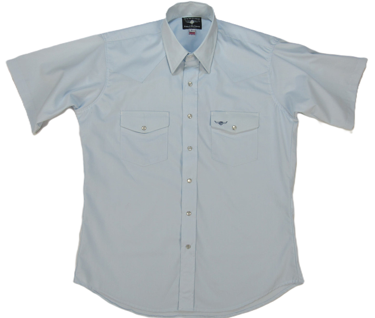Flying R Ranchwear - Brisa Solids - Pale Blue - Short Sleeve - Classic Fit