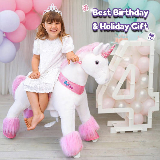 Model U® Ride-On Unicorn Age 3-4 Pink