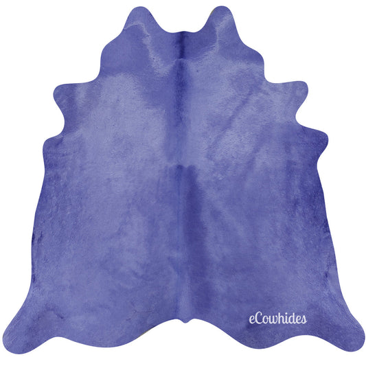 Purple Dyed Cowhide Rug