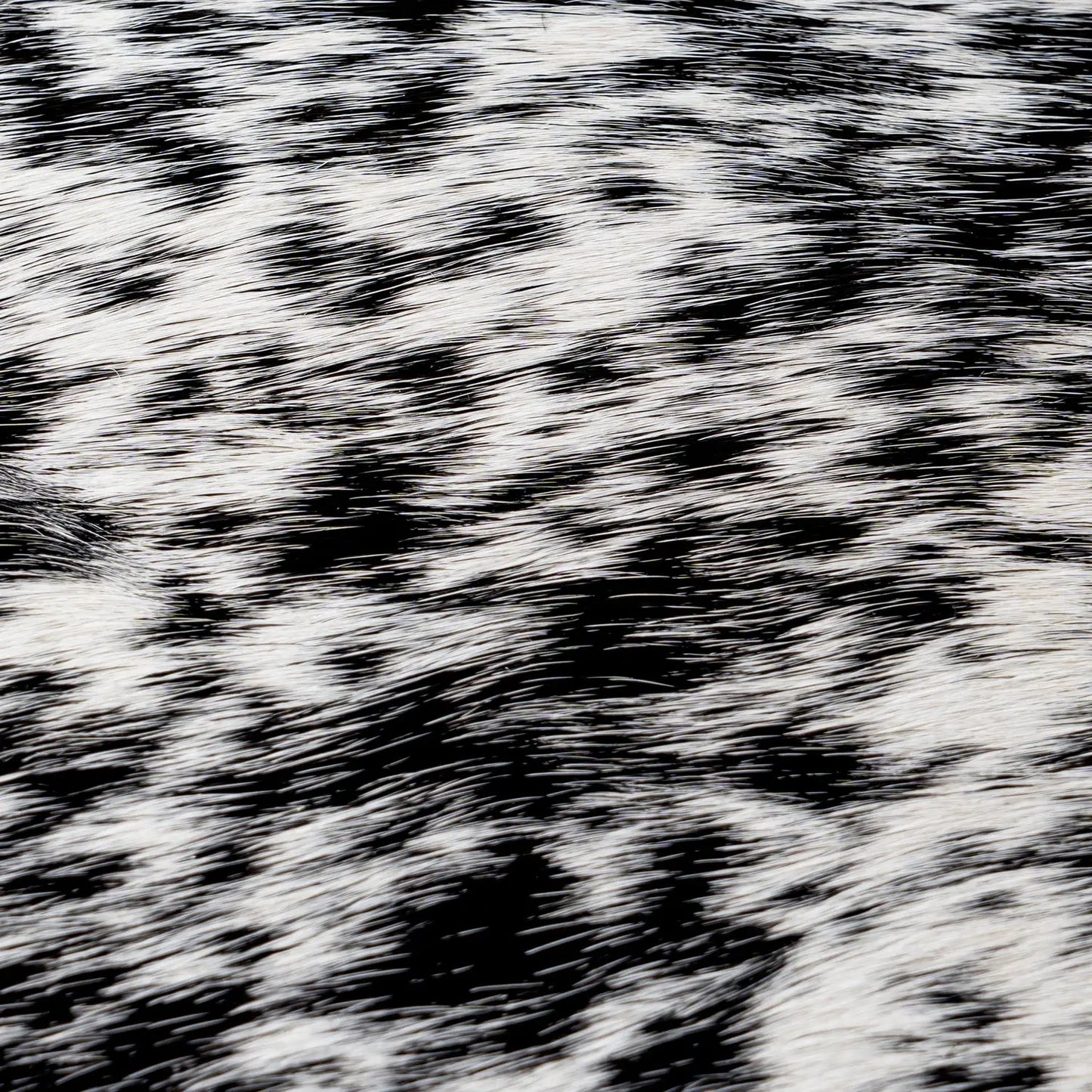 Black Salt and Pepper Cowhide Pillow