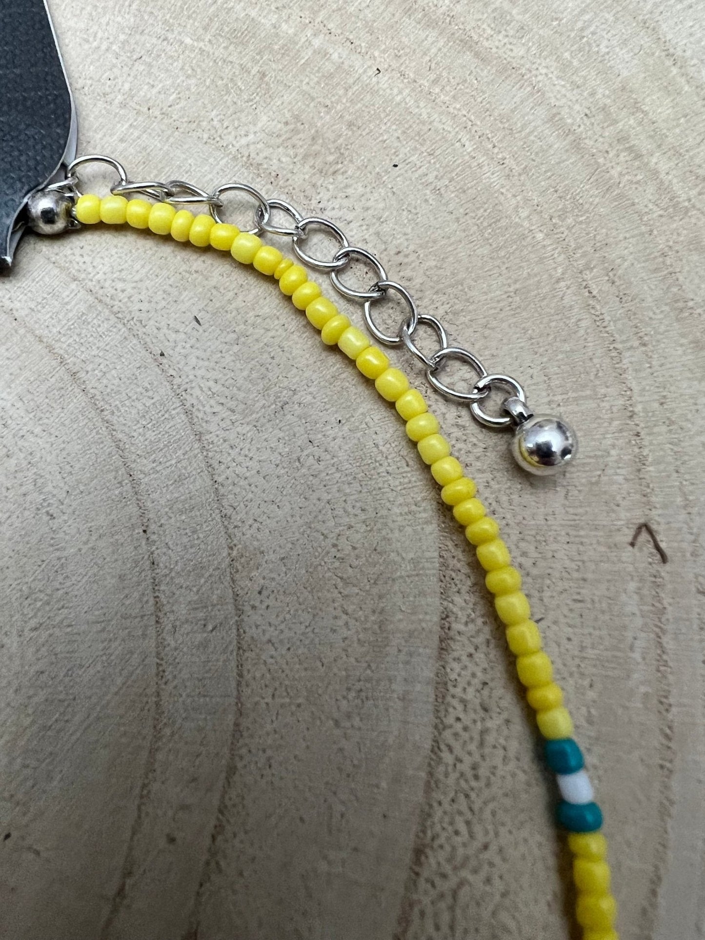 Seed Bead with Faux Navajo Pearl - 13 inch Choker