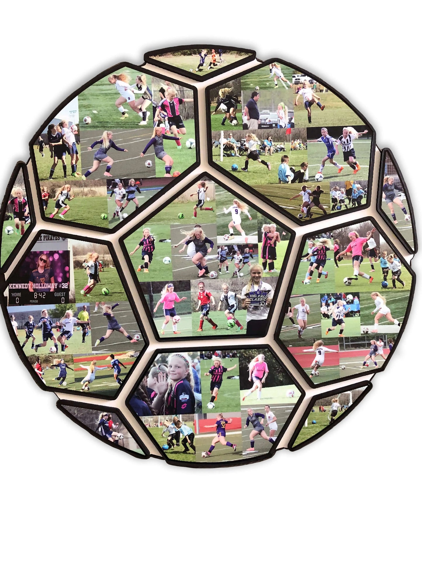 15 Inch Soccer Ball Collage | "An amazing Senior Night gift!"
