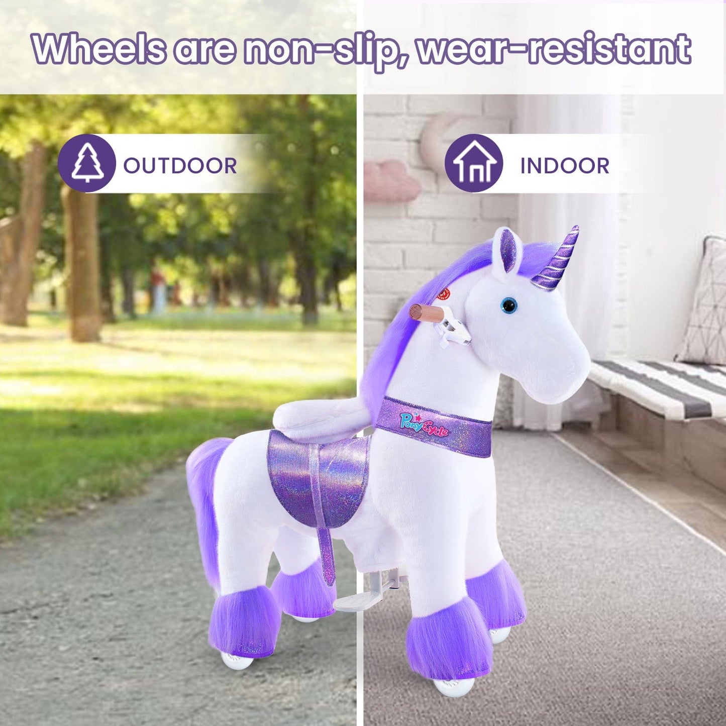 Model U® Ride-On Unicorn Age 3-4 Purple