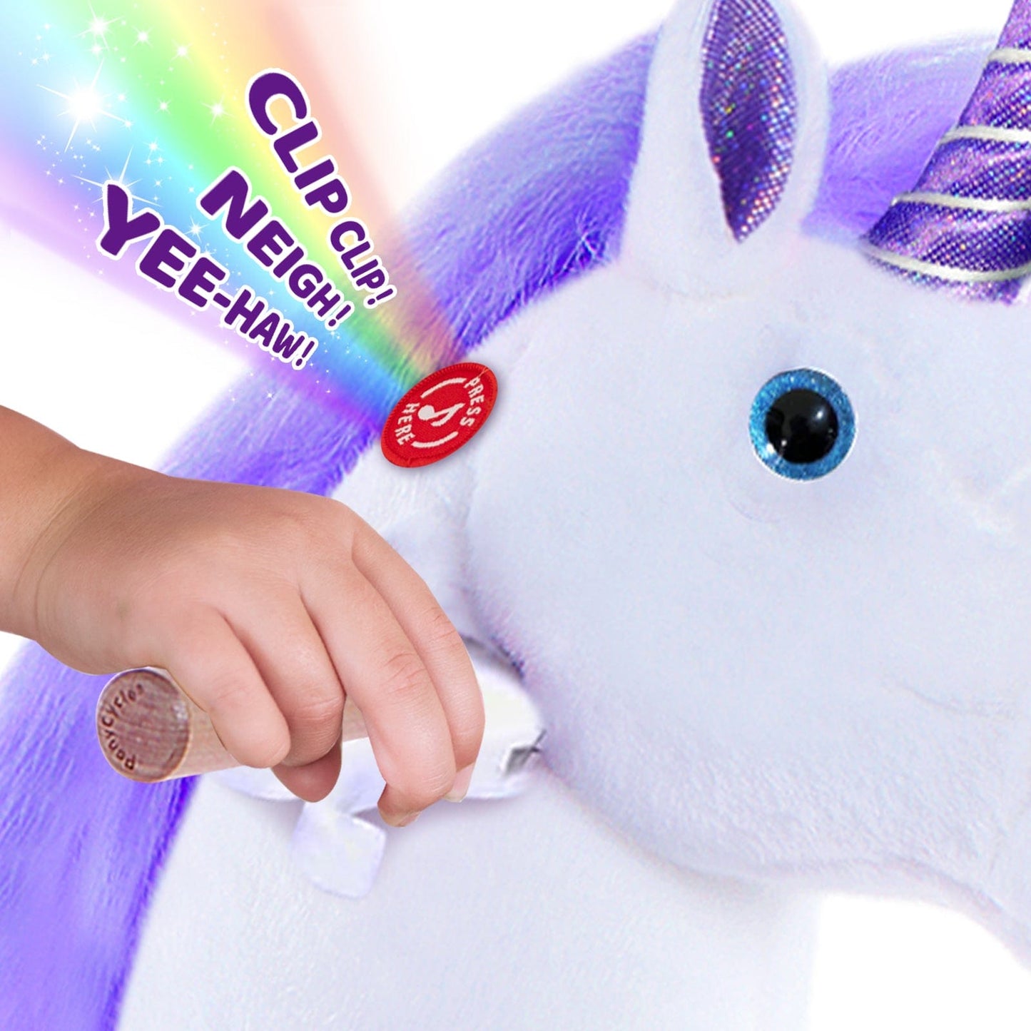 Model U® Ride-On Unicorn Age 4-7 Purple