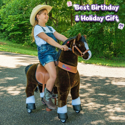 PonyCycle® Large Ride On Horse - Chocolate