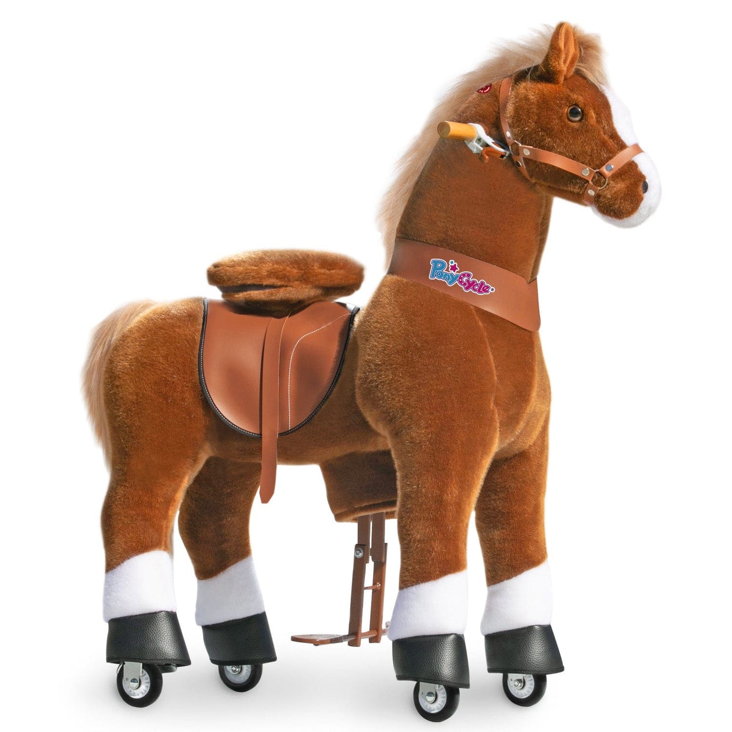 PonyCycle® Large Ride On Horse Toy - Brown