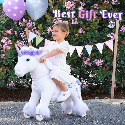 Model X® Ride on Unicorn for Age 3-4 Purple