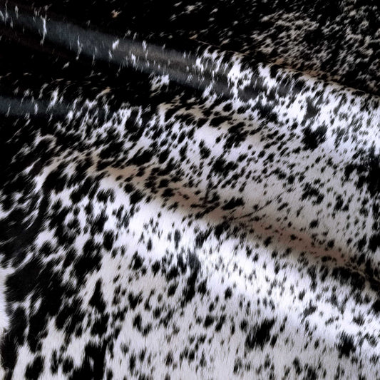 Salt and Pepper Black Brazilian Cowhide Rug: LARGE