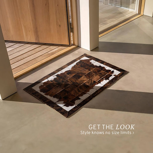 Cowhide Floor Mat Rug Size 3 x 2 Feet F-233