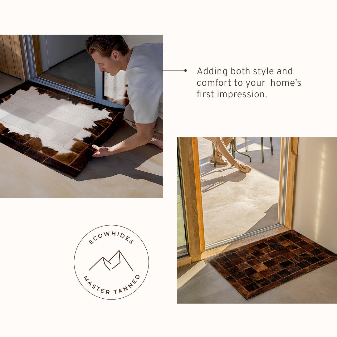 Cowhide Floor Mat Rug Size 3 x 2 Feet F-115
