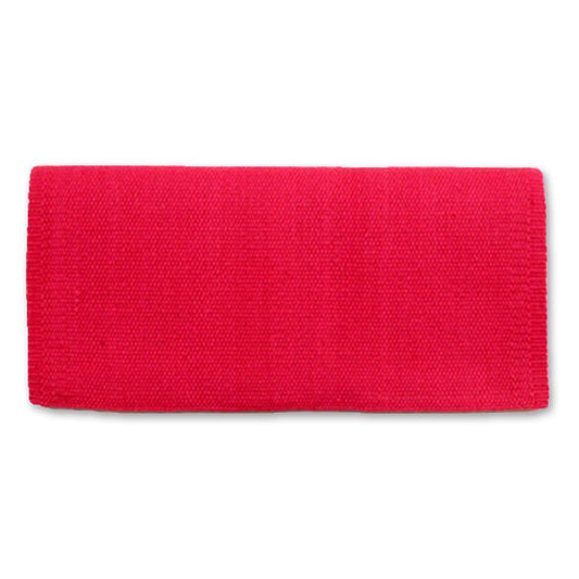 1314C-85 San Juan Solid Fandango Pink 38x34 New Zealand Wool Saddle Blanket