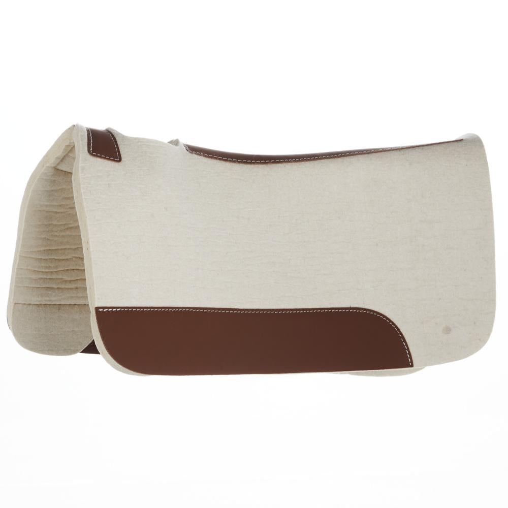 MT34030WFP Natural 3 4in 28x30 Felt Barrel Saddle Pad
