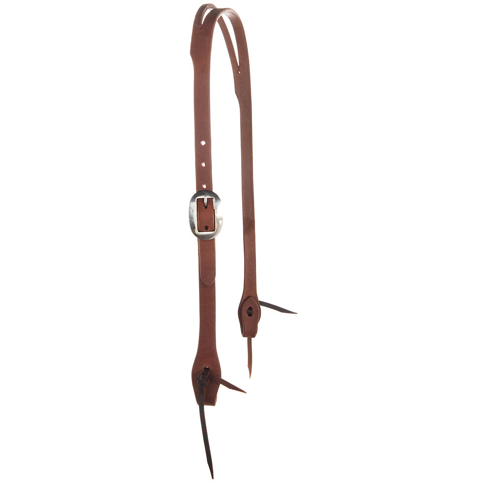 WD-SEHO2 Heavy Oil Harness Leather 3/4" Slit Ear Headstall