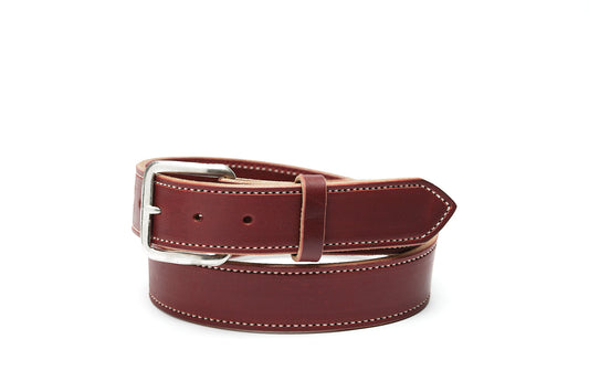Burgundy Latigo Belt