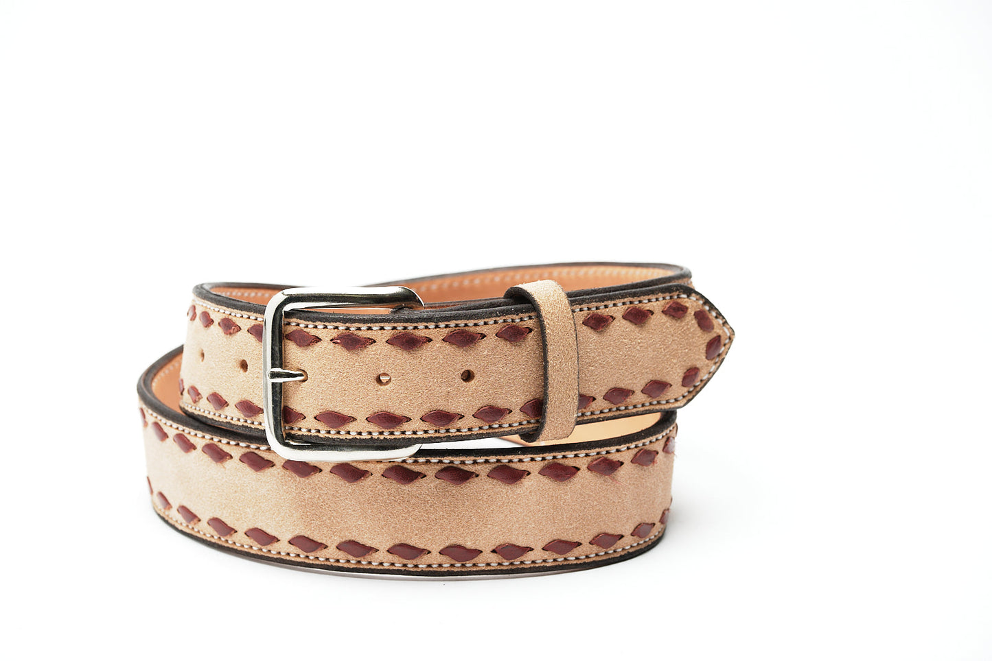 Roughout Buckstitch Belt