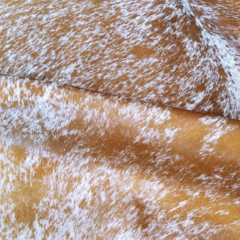 Salt and Pepper Brown Brazilian Cowhide Rug: XL