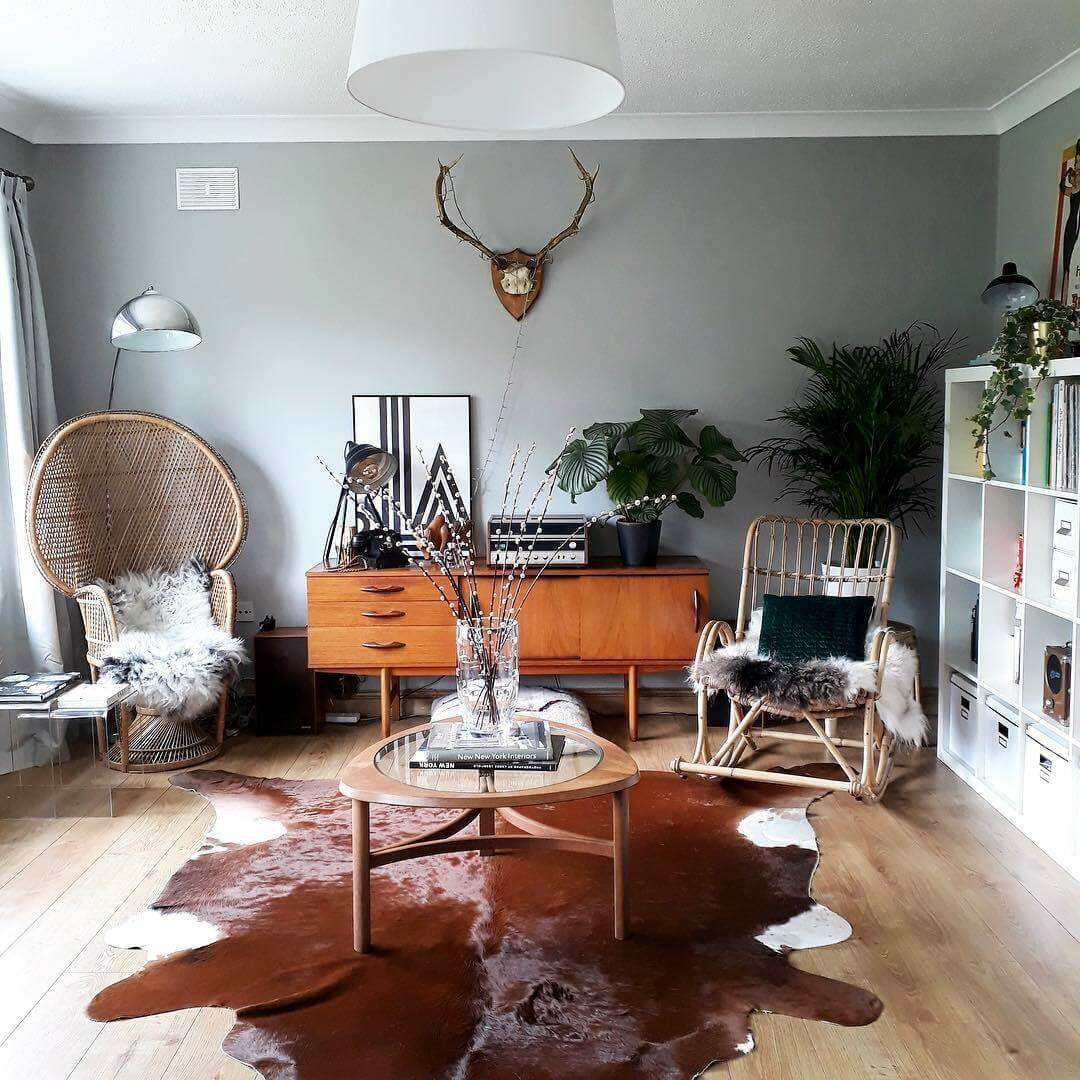 Dark Brown Brazilian Cowhide Rug: XL