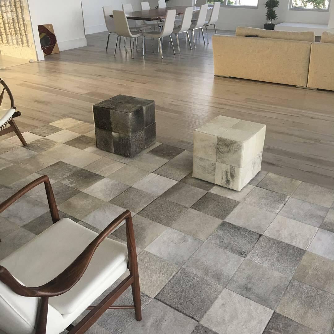 Rhodes Grey Cowhide Rug