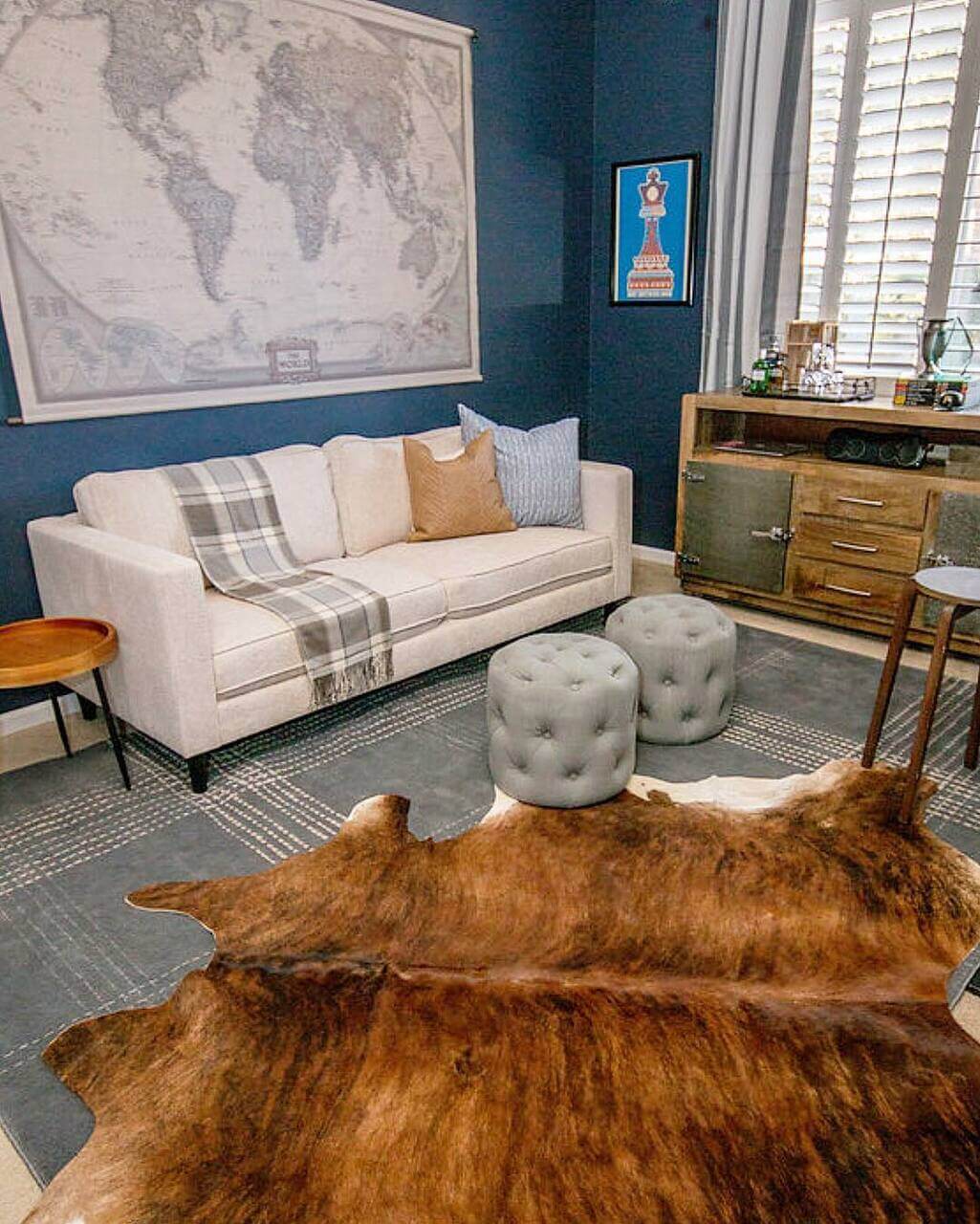 Brindle Brazilian Cowhide Rug: LARGE