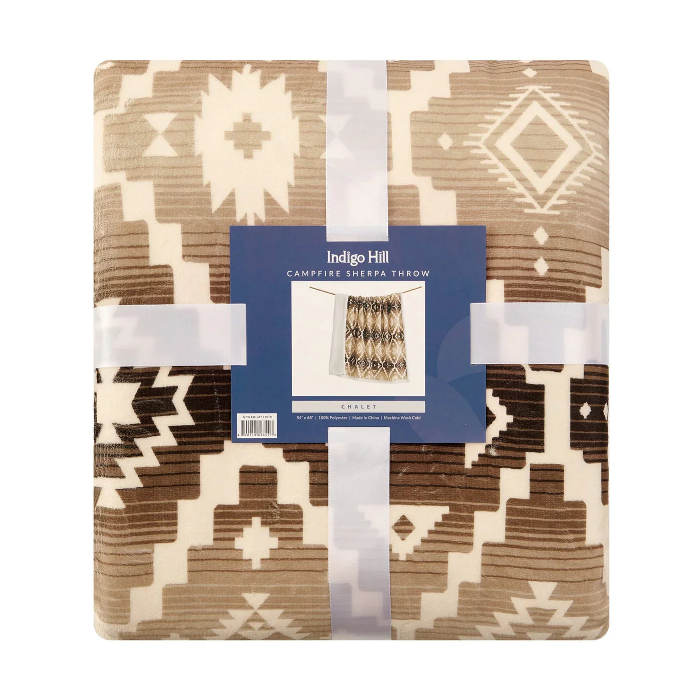 The Chalet Campfire Sherpa Throw Blanket
