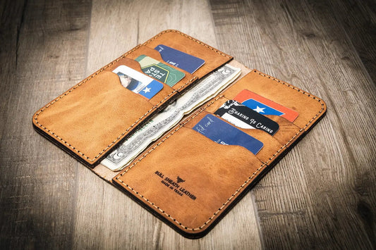 Western Long Wallet - Saddle Tan