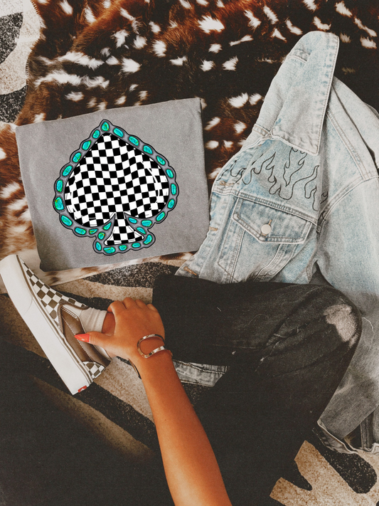 Black & White Spade Graphic Tee