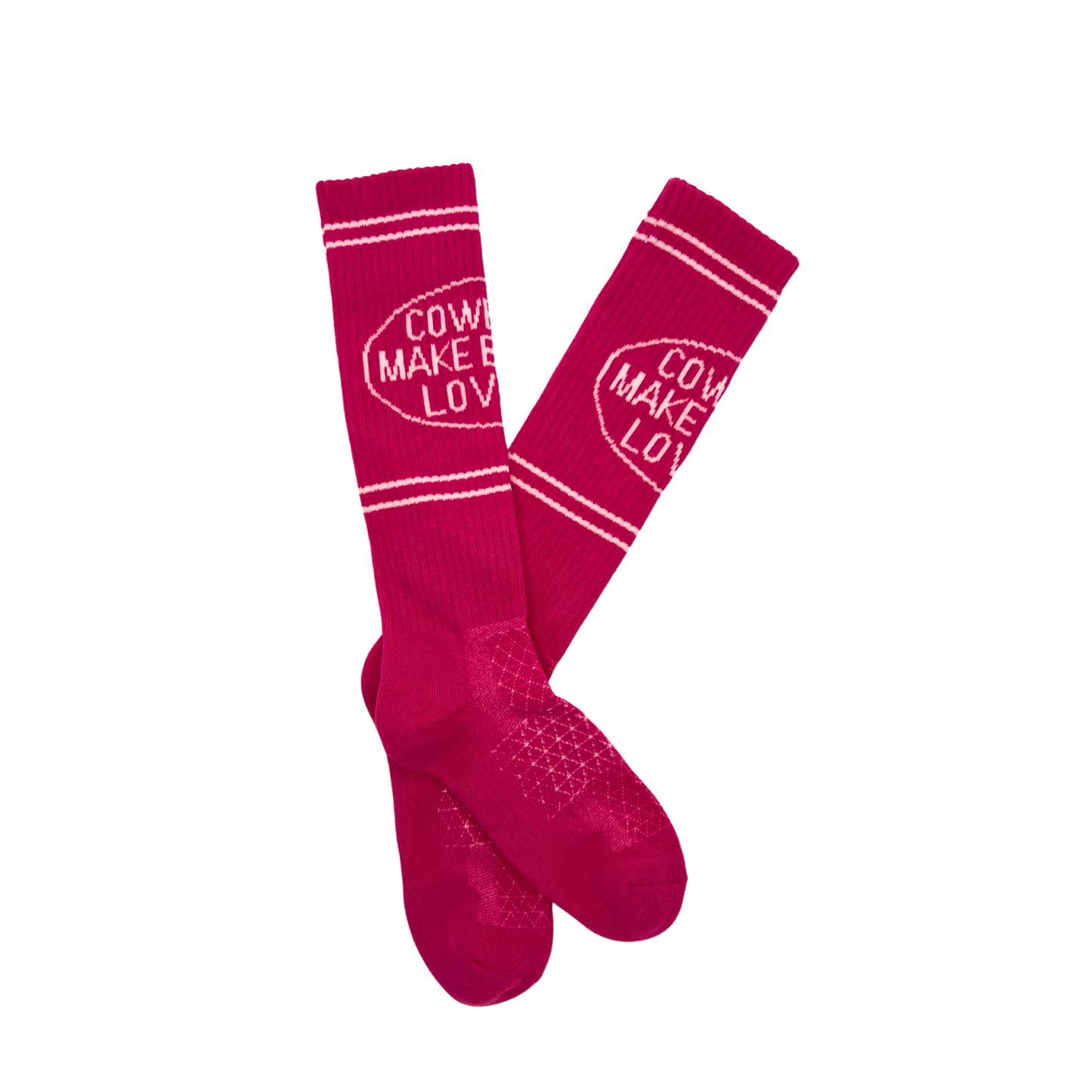 Cactus Alley- Cowboys Lover Pink Performance Boot Socks
