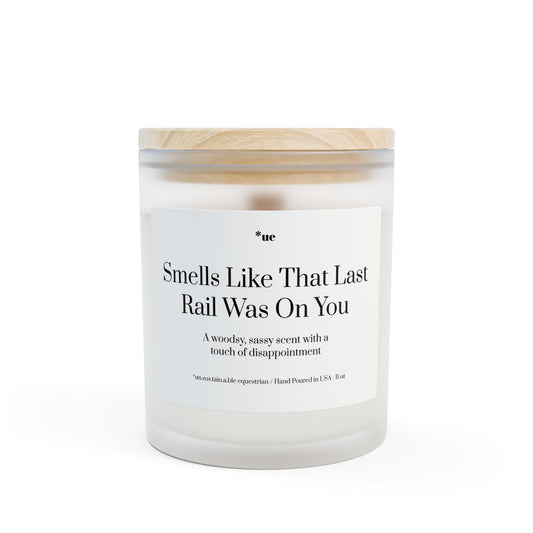 Frosted Glass Candle, 11oz - Last Rail