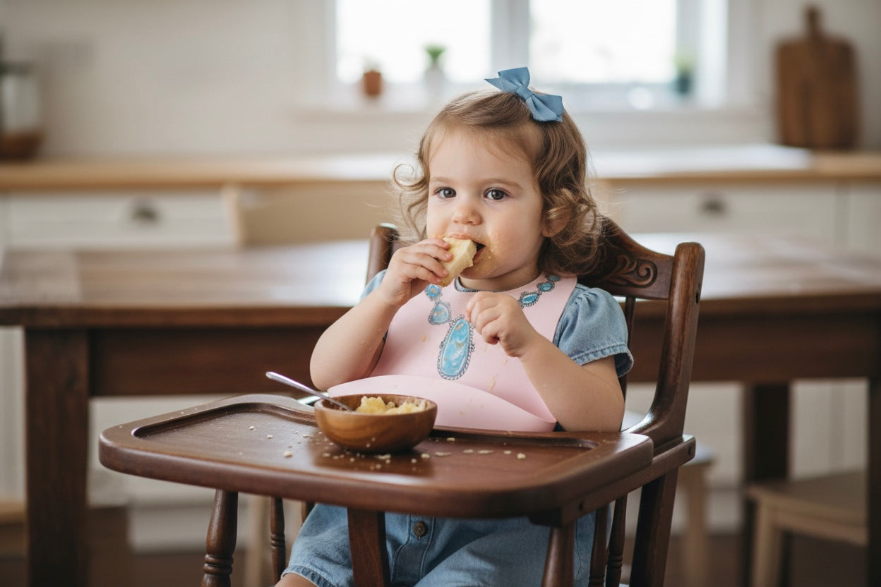 BLUE LARIAT WITH PINK BIB - PRECIOUS TURQUOISE BIBS