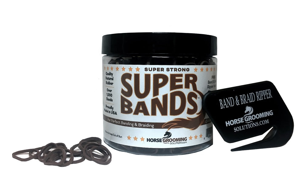 Super Rubber Bands for Braiding and Banding Super Natural Bands by Healthy HairCare