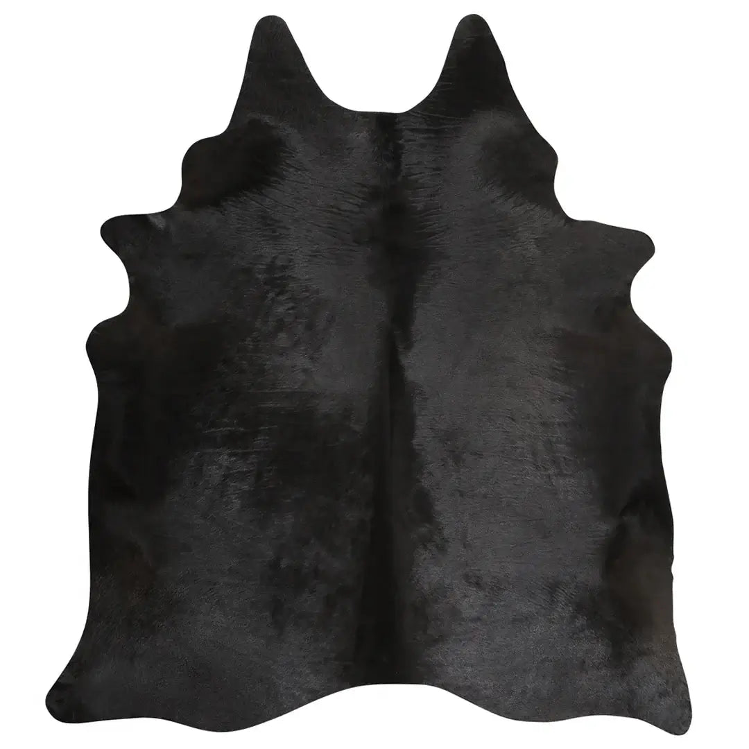 Black Brazilian Cowhide Rug: XXL