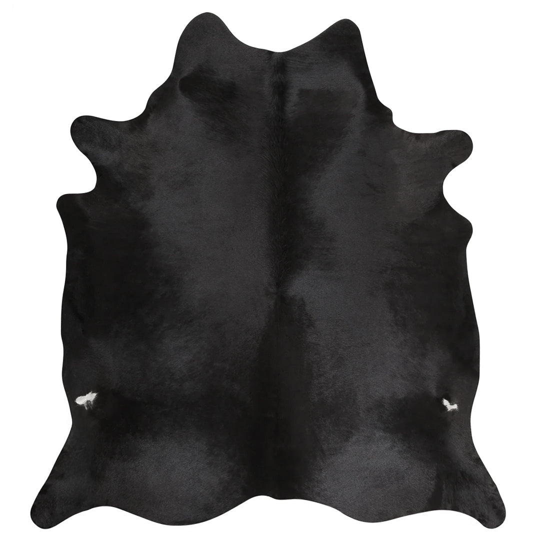 Black Brazilian Cowhide Rug: LARGE