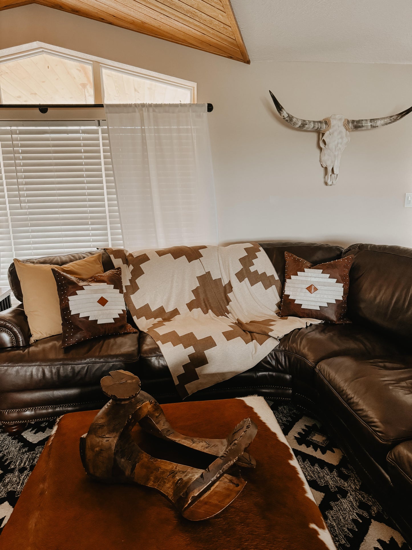 PRESIDIO TAN 100% COTTON -- 54"x74" Oversized Throw Blanket