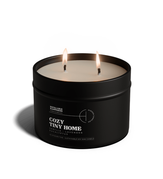 Cozy Tiny Home Candle 10.6 oz – Lavender, Vanilla & Eucalyptus
