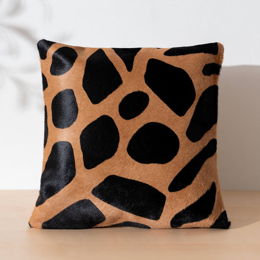 Giraffe Cowhide Pillow