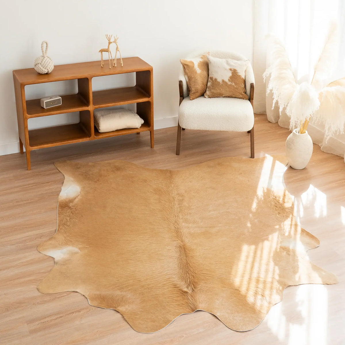 Beige Cowhide Rug
