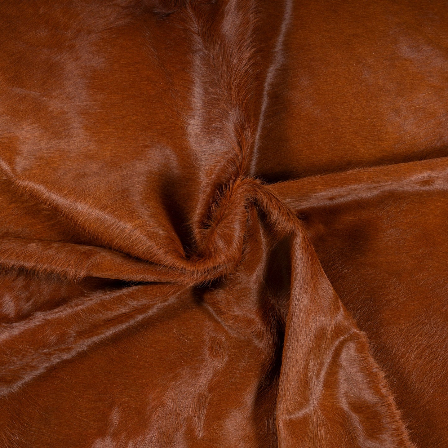 Brazilian Brown Cowhide Rug Size 7'1" L x 6'5" W 7270