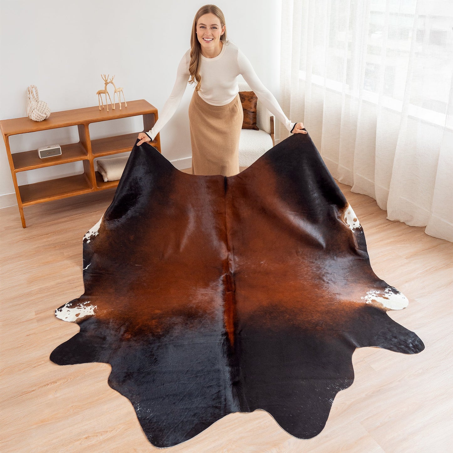 Mahogany Cowhide Rug