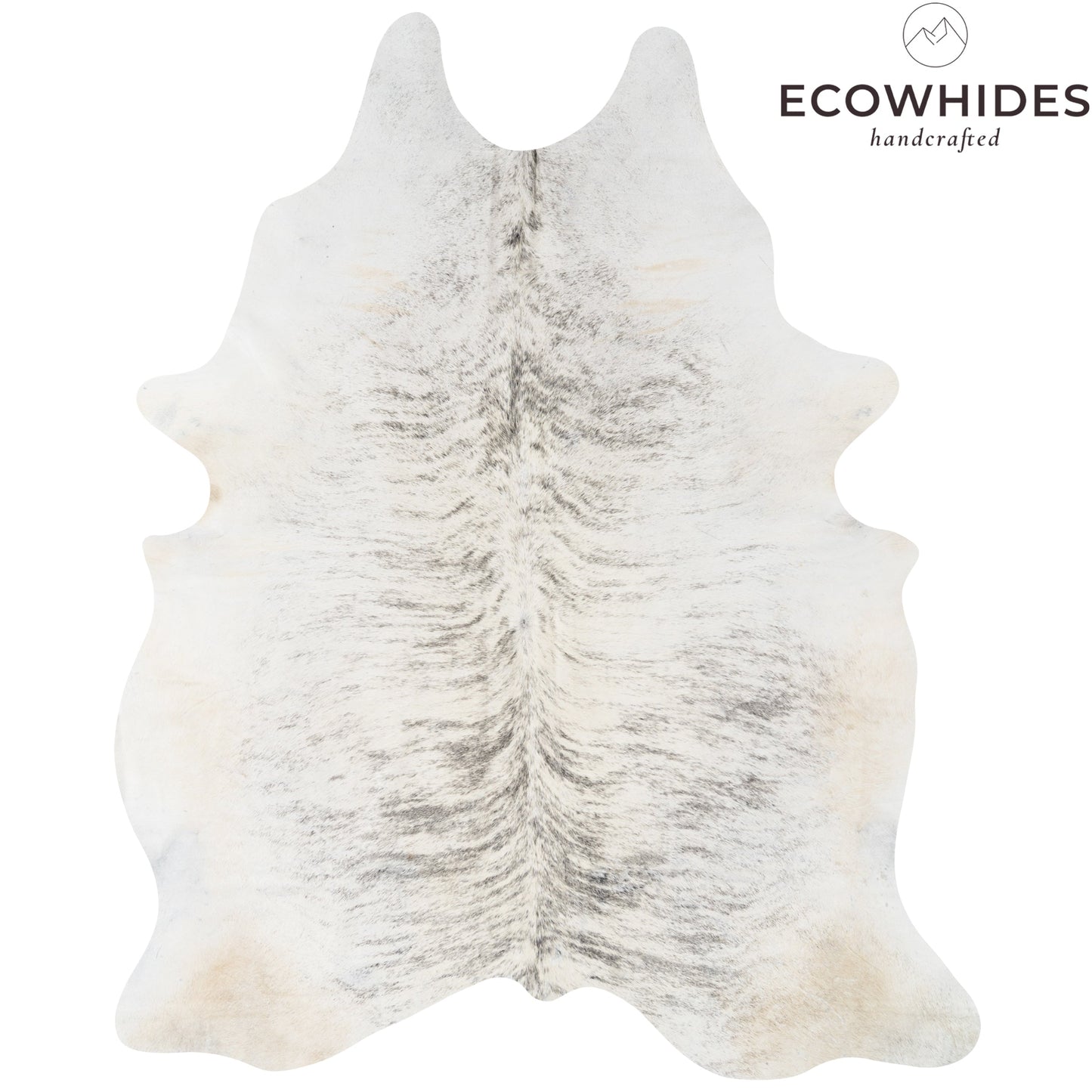 Brazilian Light Grey Brindle Cowhide Rug Size 7'8" L x 5'11" W 9243