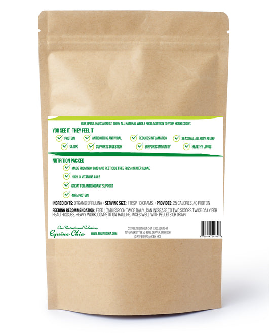 Equine Spirulina-Organic, Non GMO & Pesticide Free