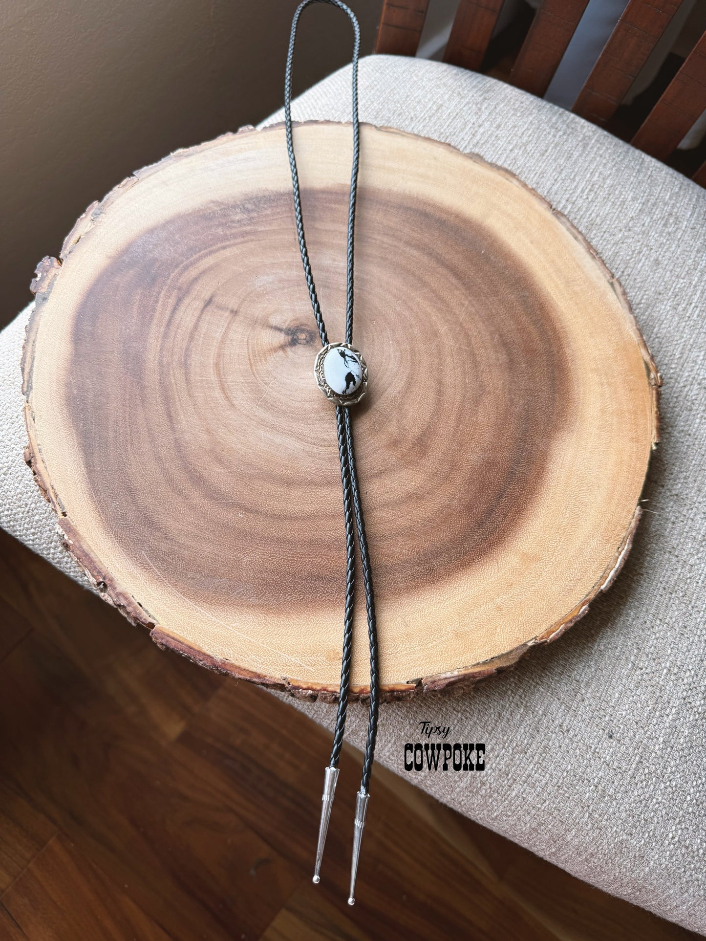 White Buffalo Bolo Tie