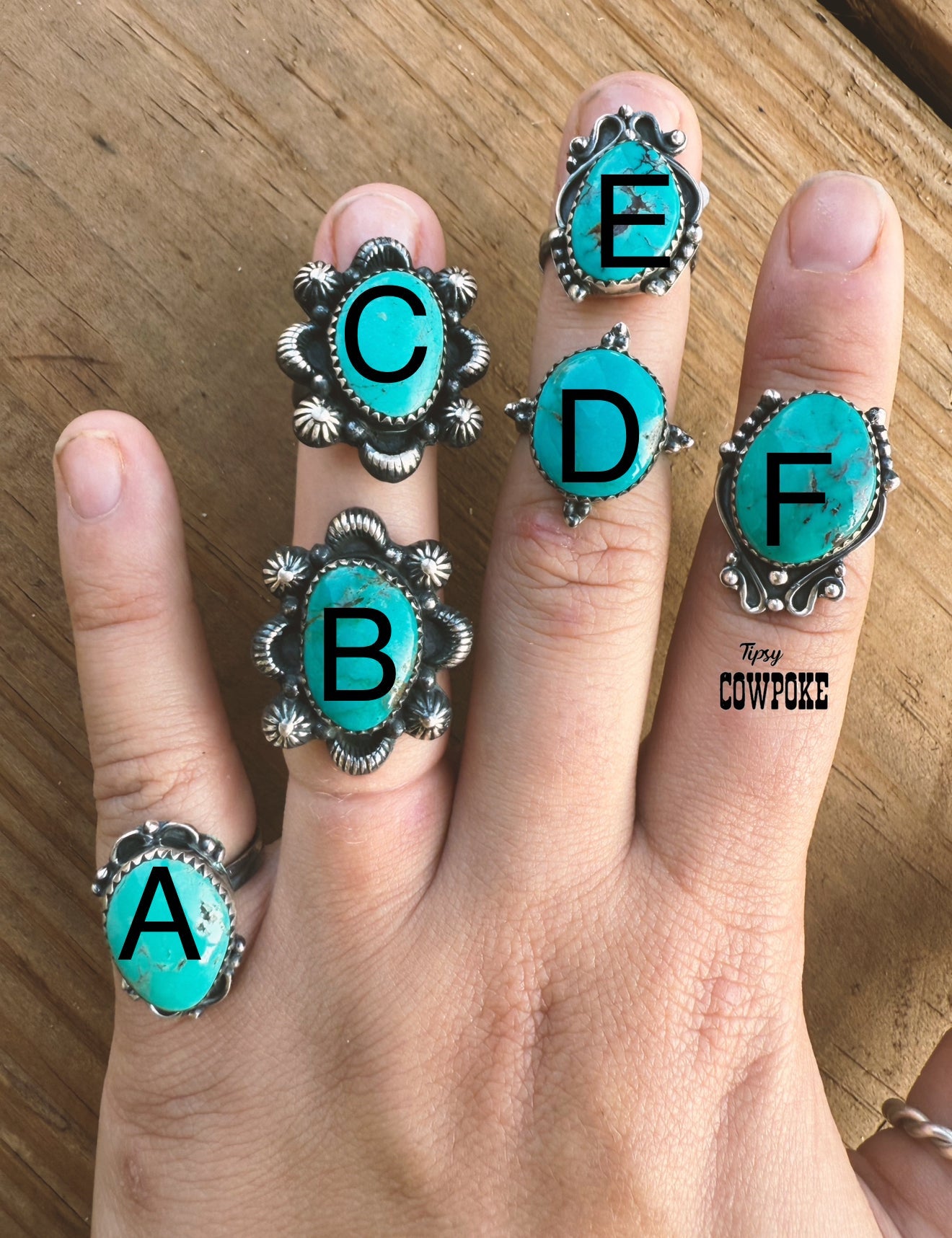 Turquoise Rings Size 6