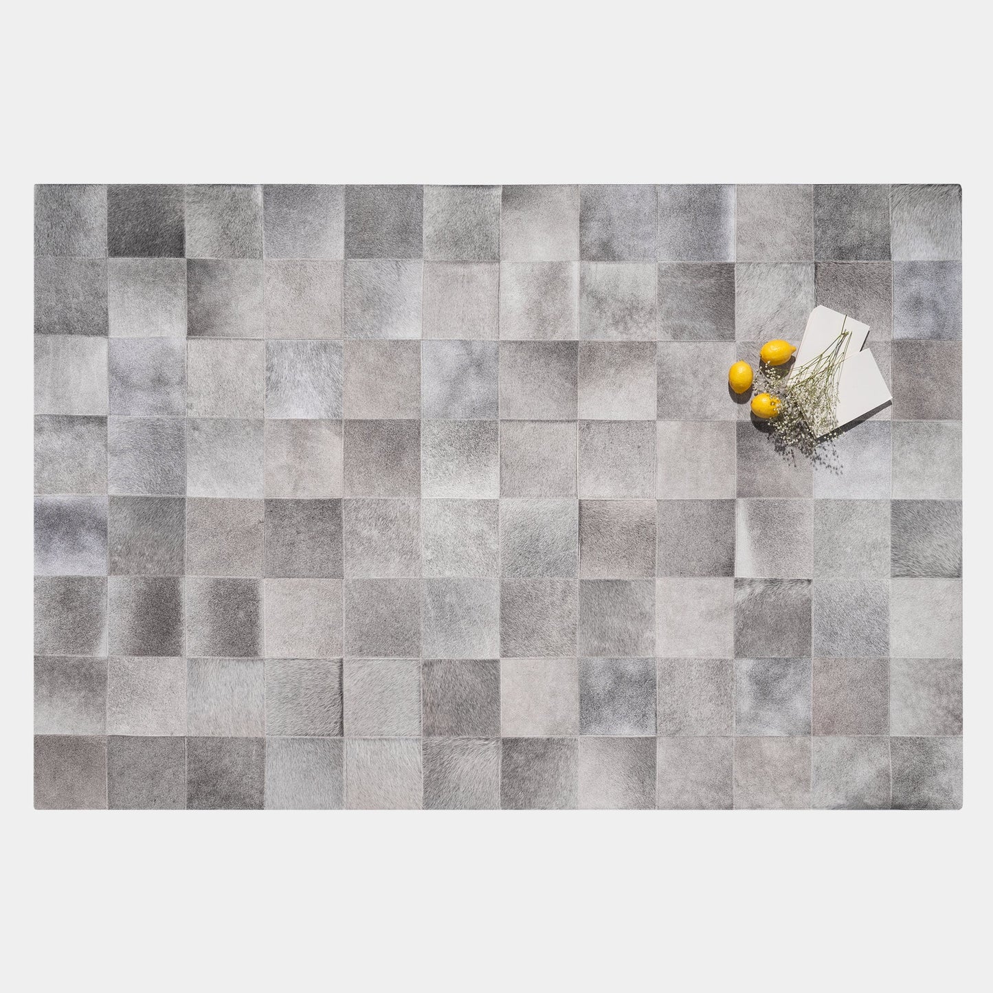 Rhodes Grey Cowhide Rug