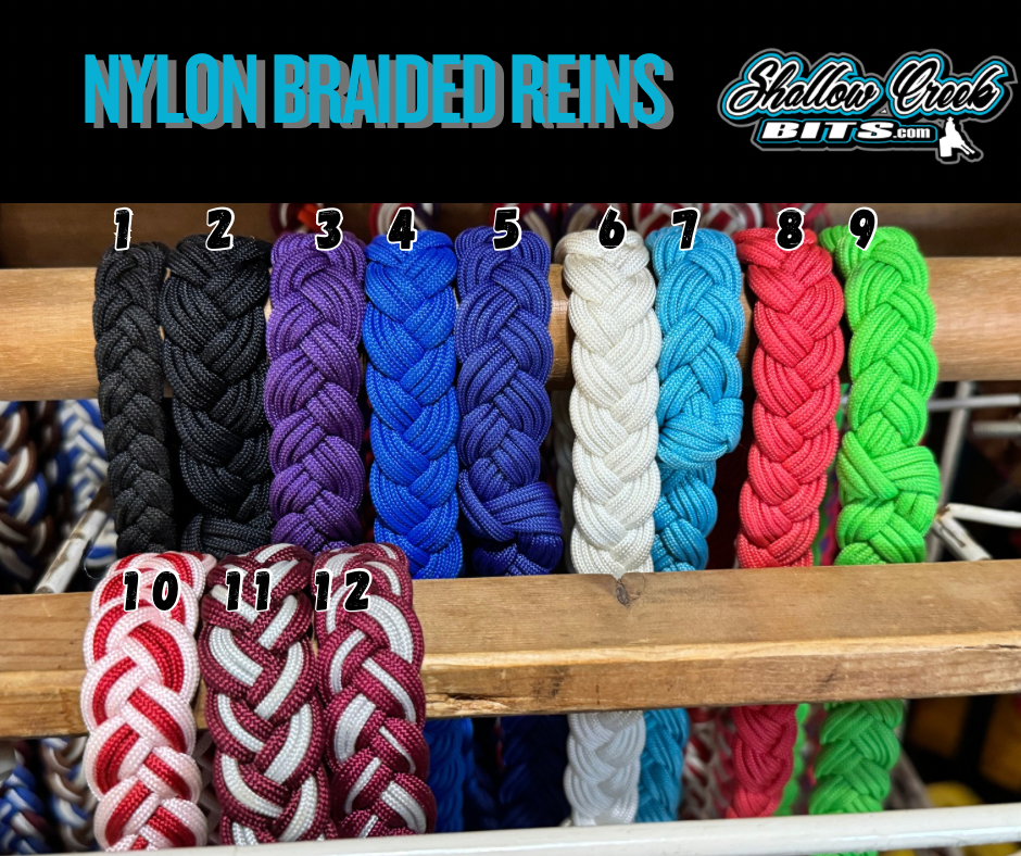 Braided Nylon Reins w/ Knots