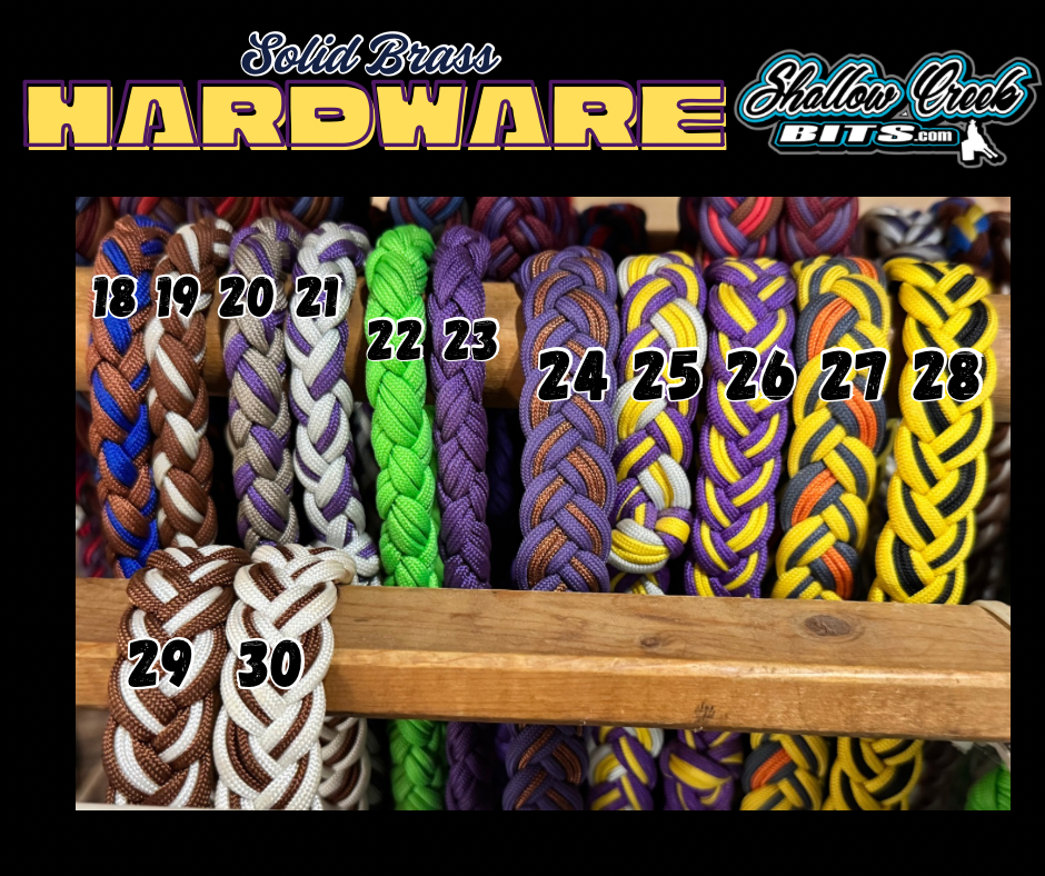 Braided Nylon Reins w/ Knots