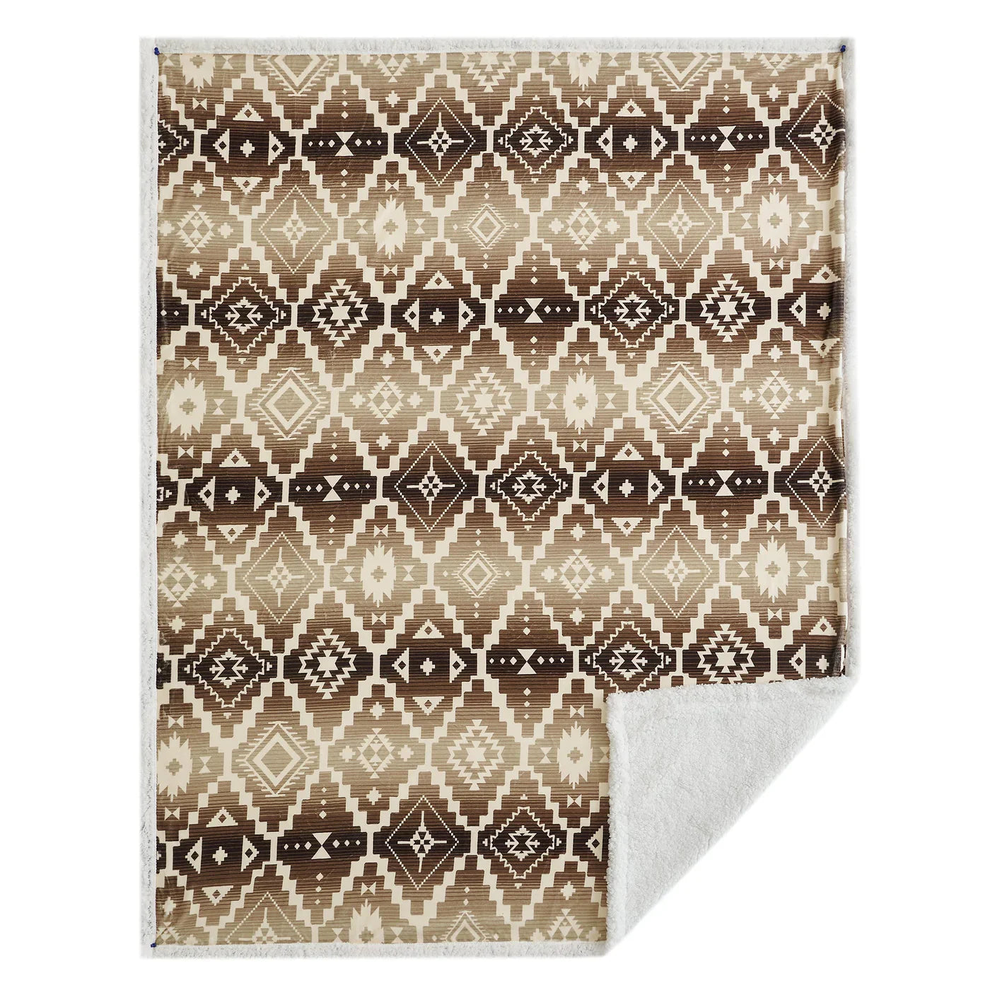 The Chalet Campfire Sherpa Throw Blanket