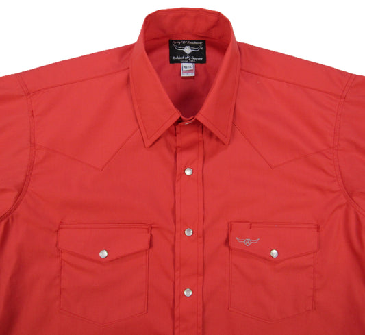 Flying R Ranchwear - Brisa Solids - Red - Short Sleeve - Classic Fit