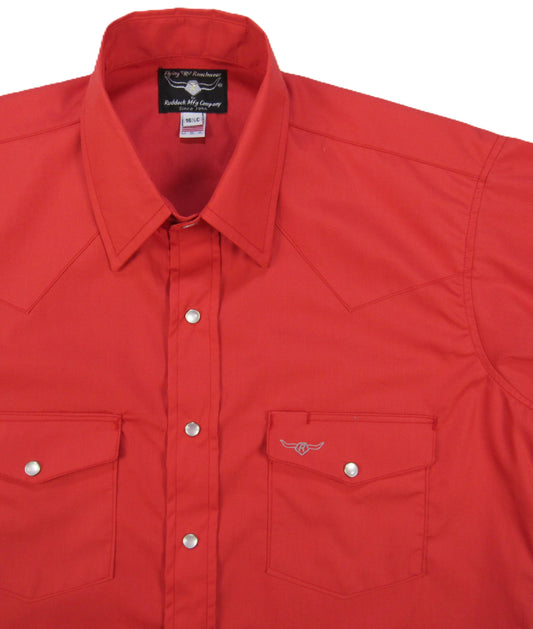Flying R Ranchwear - Brisa Solids - Red - Short Sleeve - Classic Fit